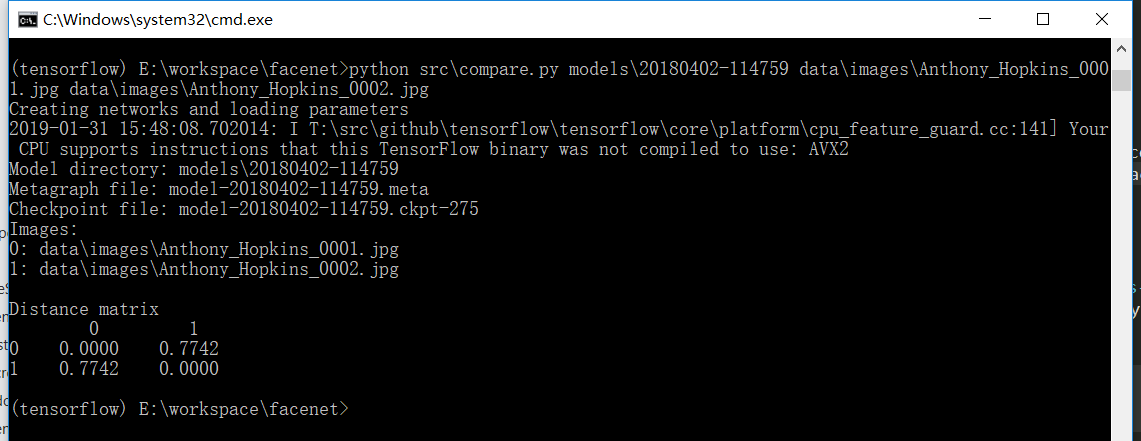 facenet-compare-result